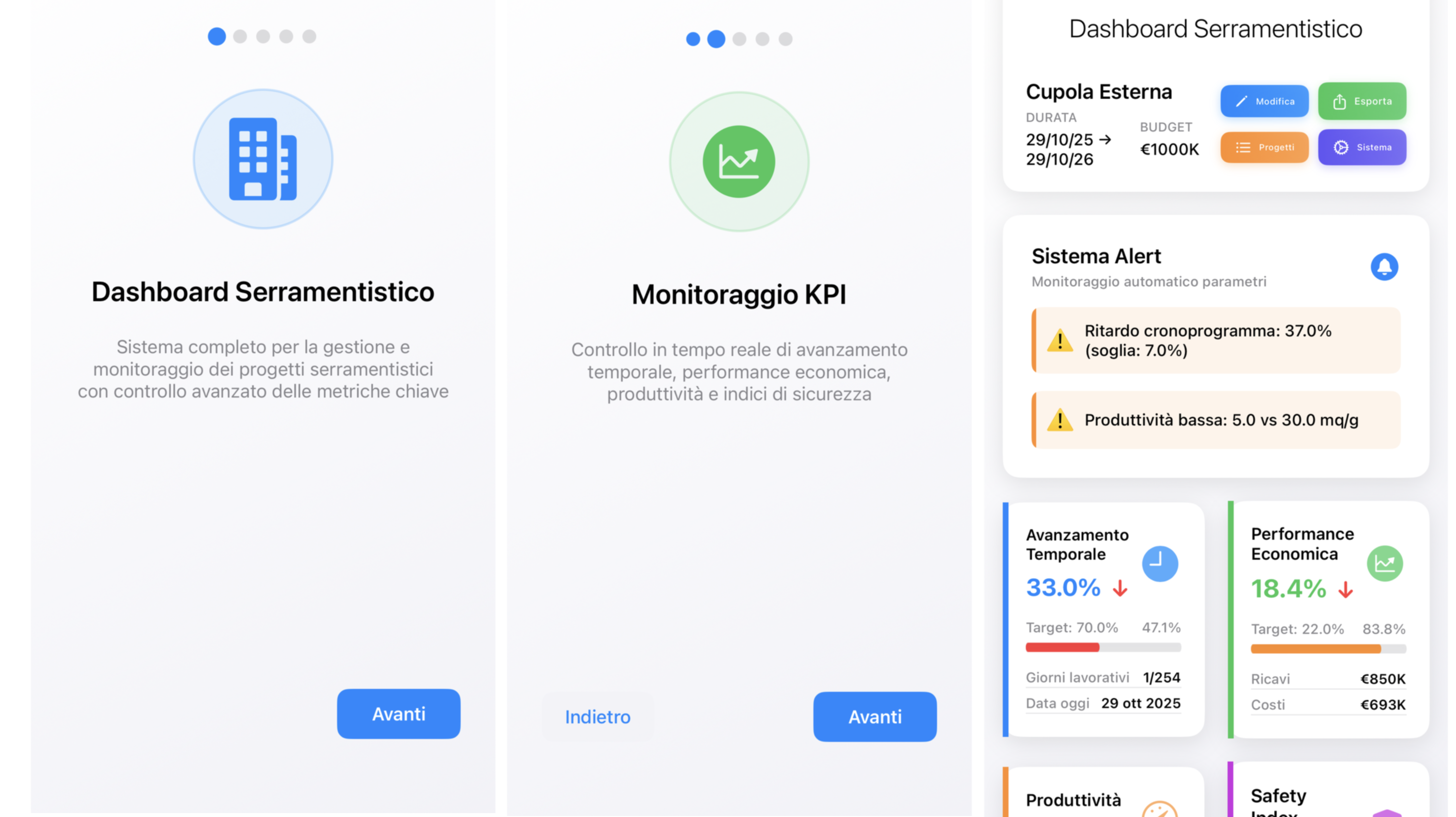 3E — Dashboard Serramentistico Professionale
